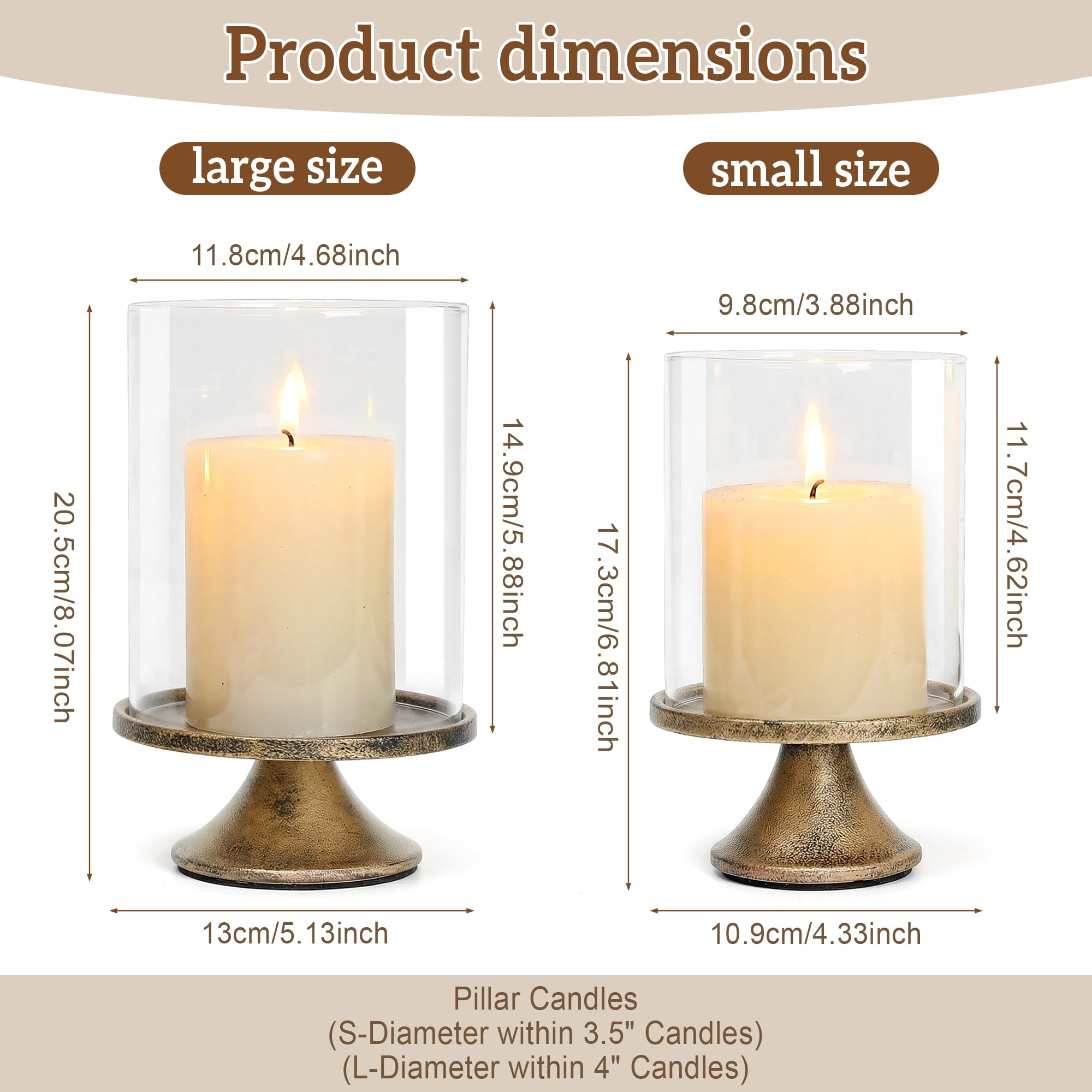 SUJUN close-up of large glass dome highlighting clarity and flame protection benefit