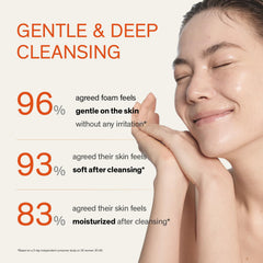 Sulwhasoo gel texture close-up displaying smooth consistency for gentle foam