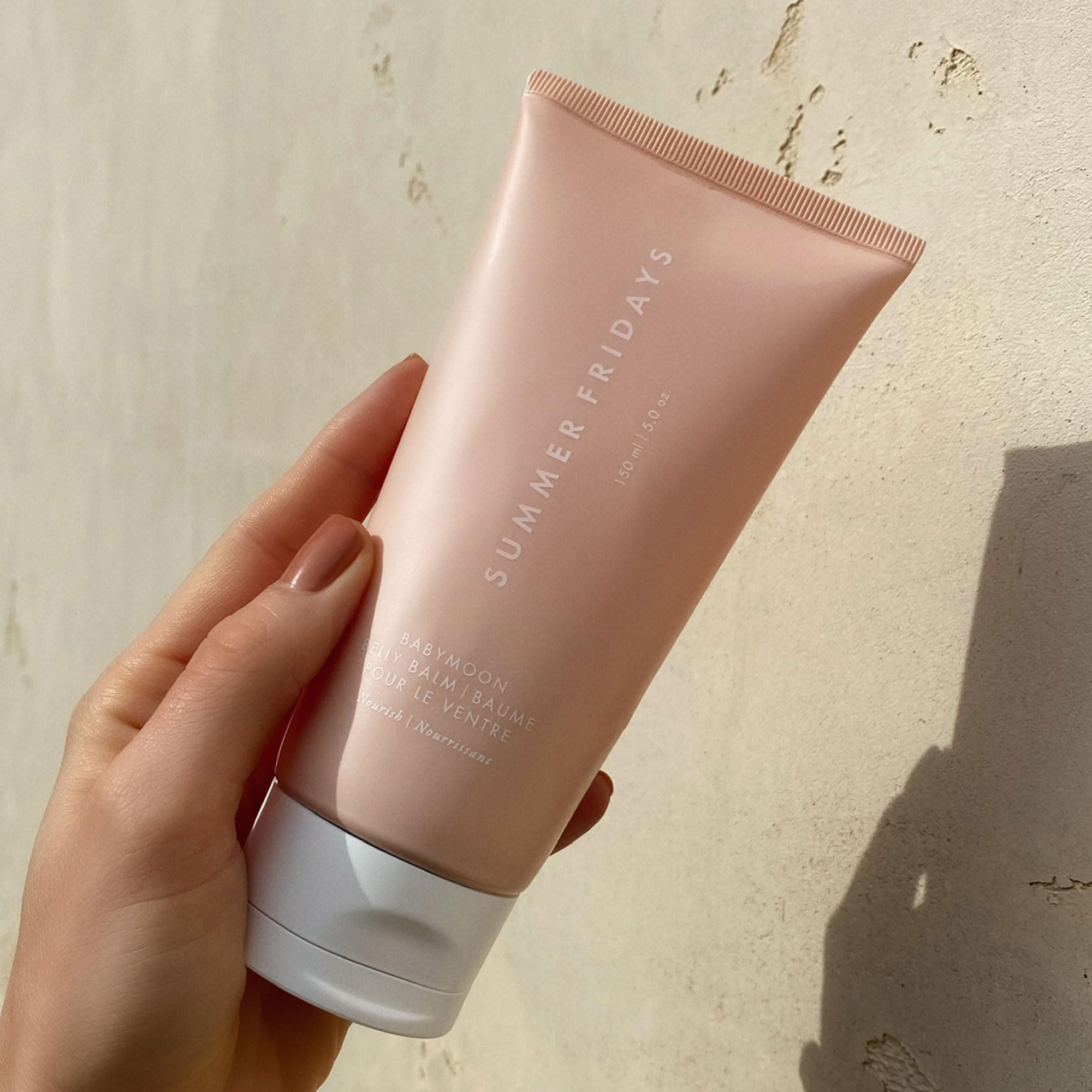 Summer Fridays tube next to ruler showing 5 fl oz size for value