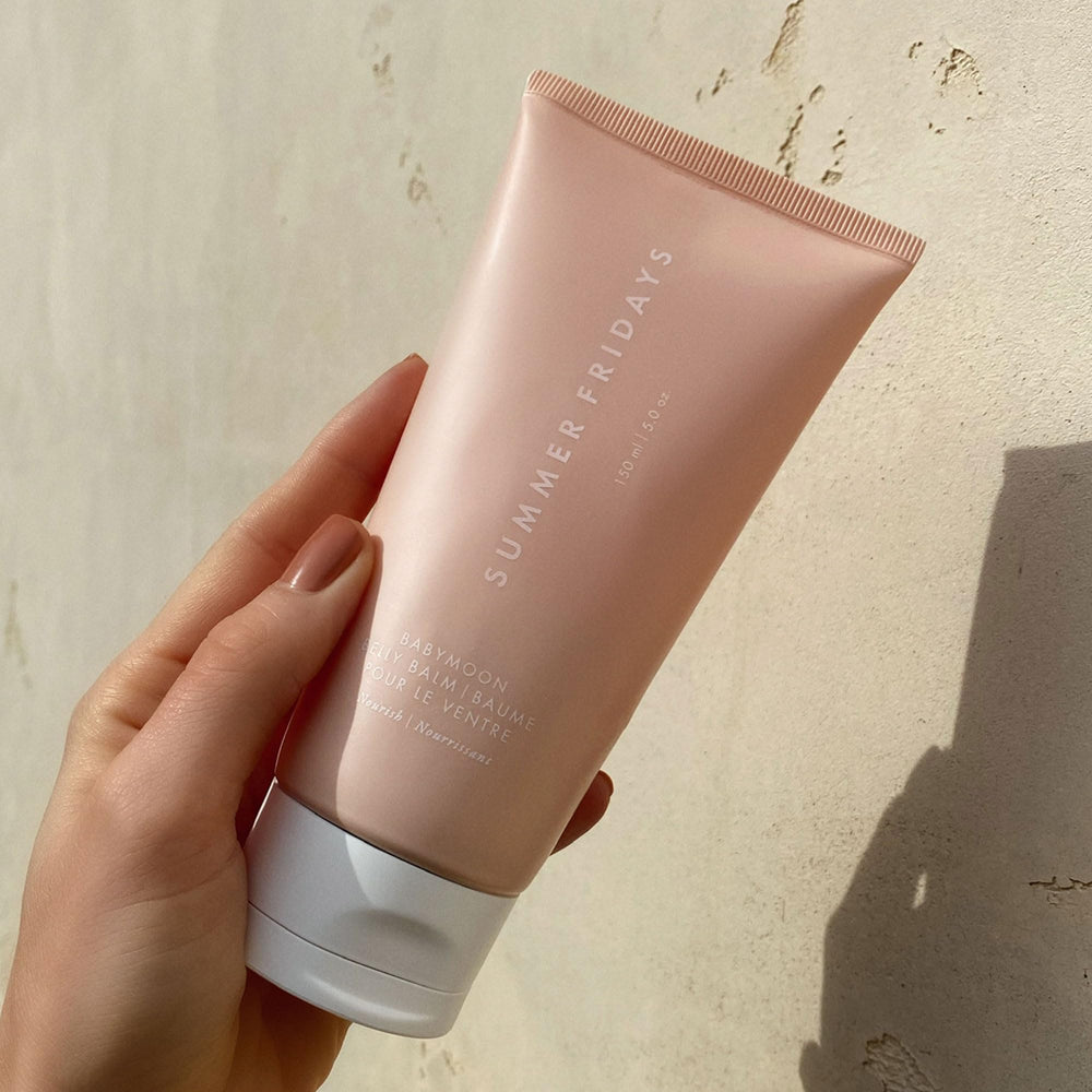 Summer Fridays tube next to ruler showing 5 fl oz size for value