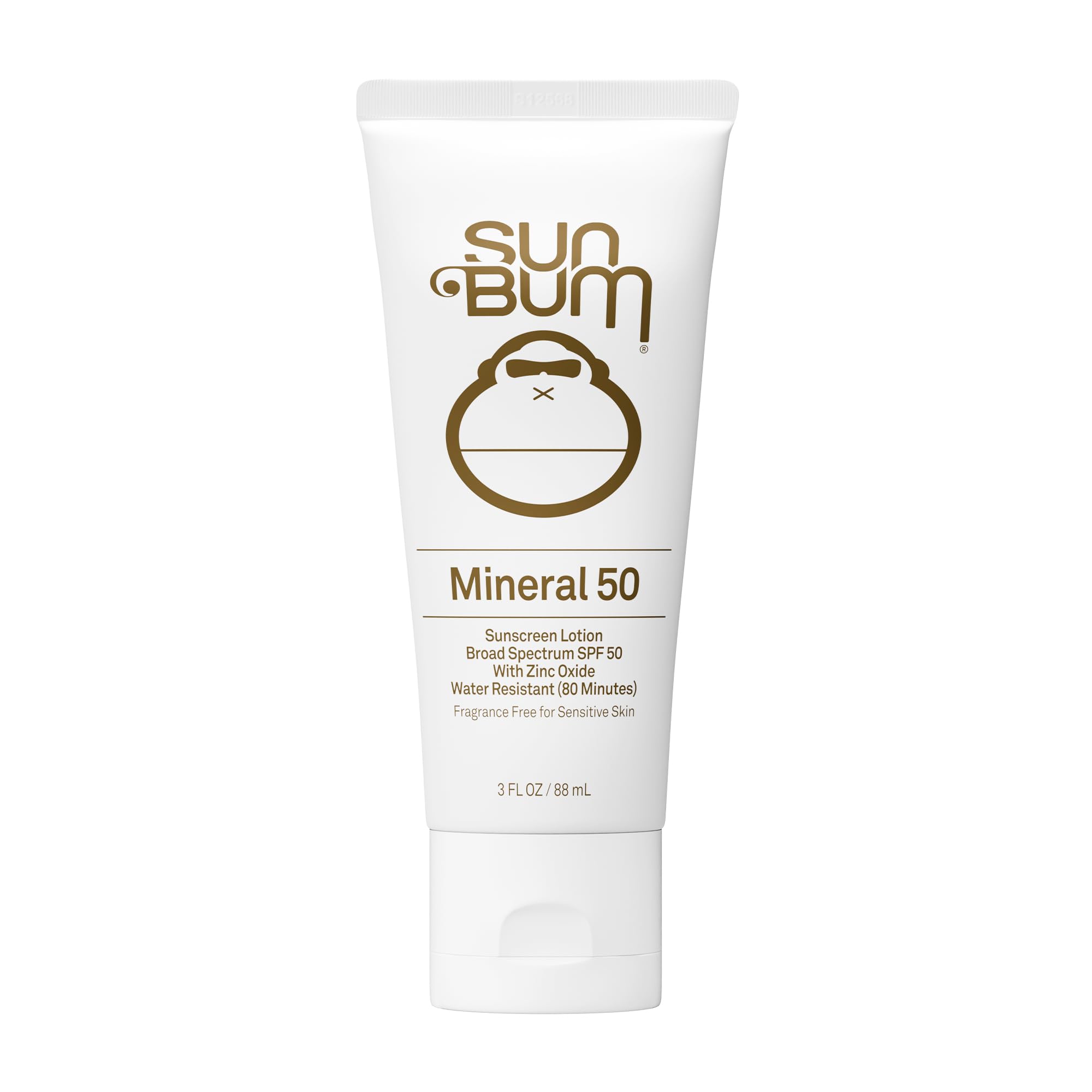 Sun Bum front packaging showing SPF 50 protection and travel size benefit