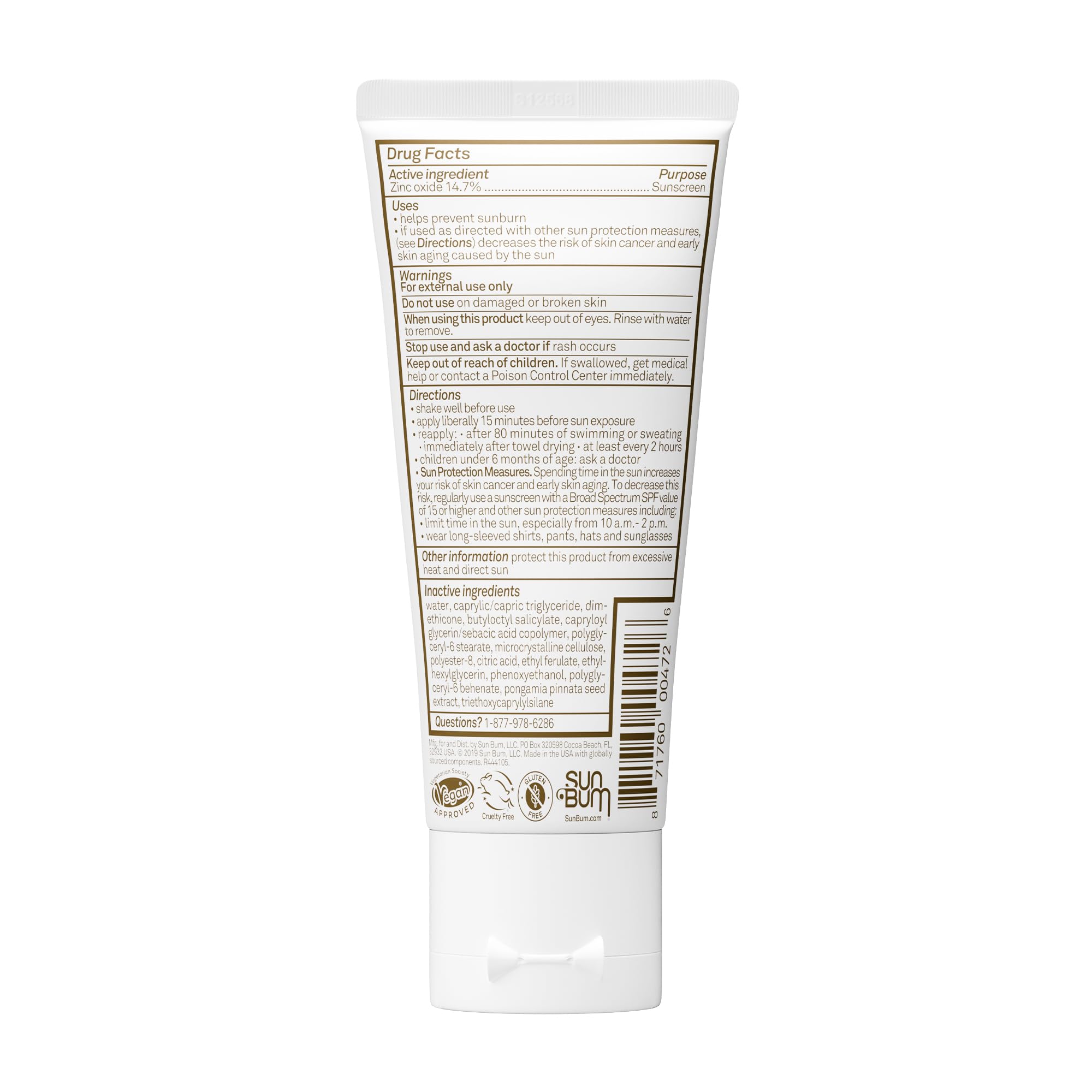 Sun Bum tube inside travel pouch showing carry-on friendly convenience