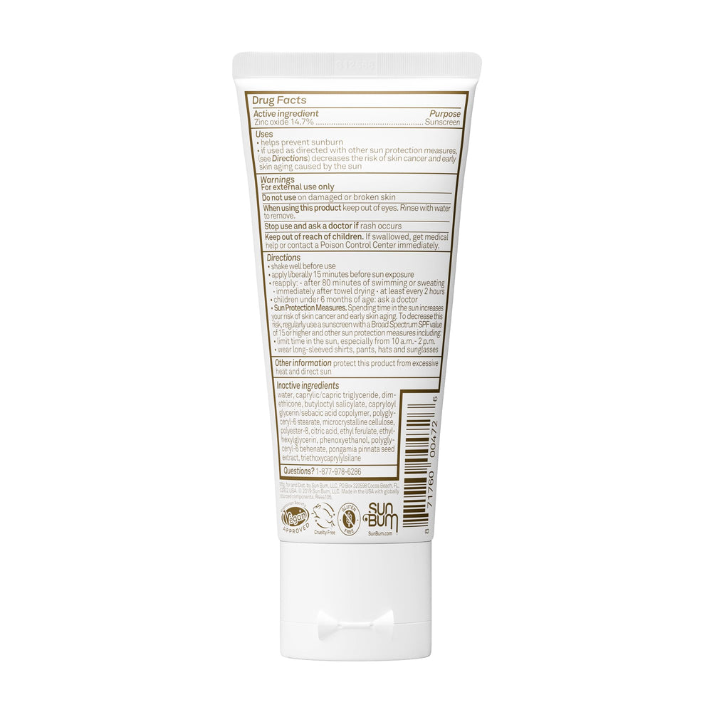 Sun Bum tube inside travel pouch showing carry-on friendly convenience