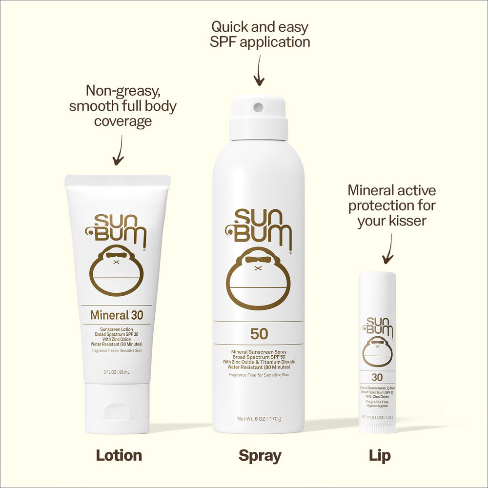 Sun Bum white tint on skin demonstrating mineral barrier and matte finish