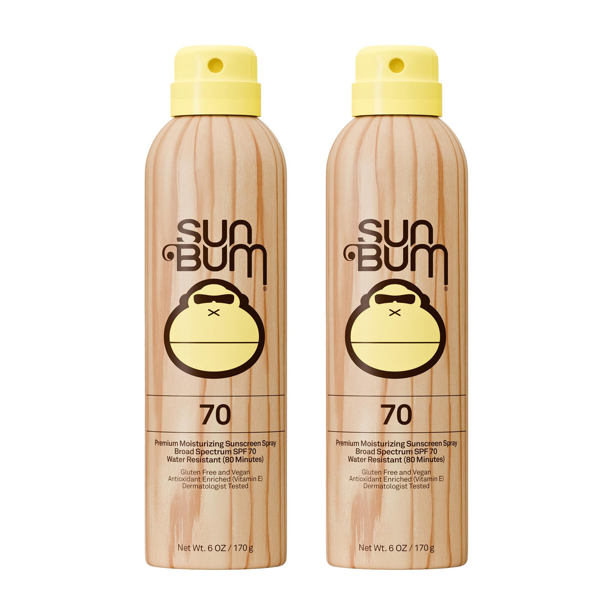 Sun Bum SPF 70 front packaging showing brand and protection