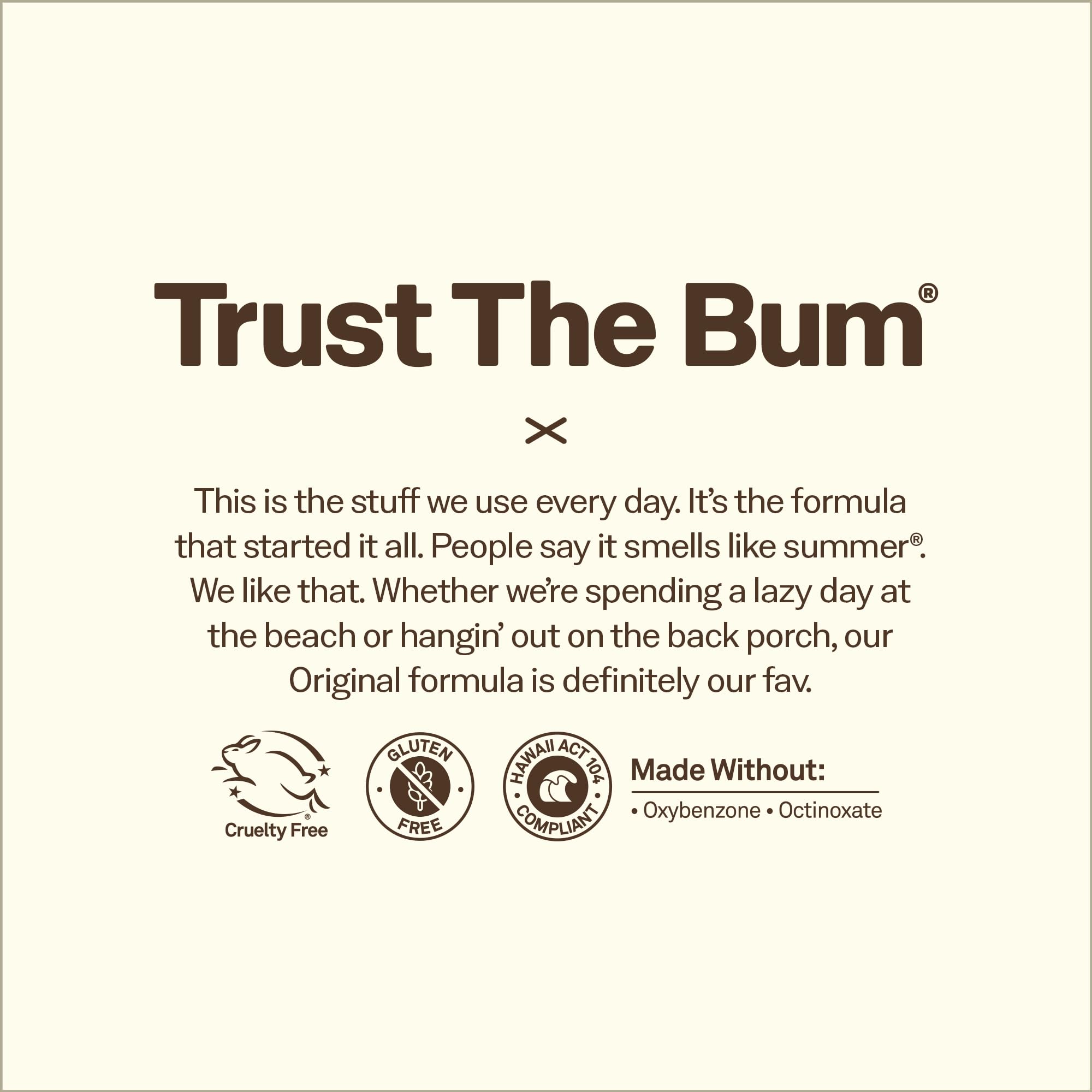Sun Bum stick used on forearm showing clear, non-greasy protection