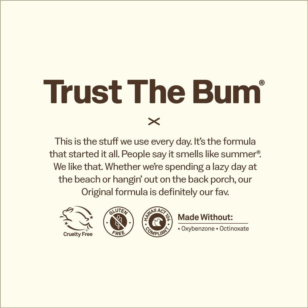 Sun Bum stick used on forearm showing clear, non-greasy protection