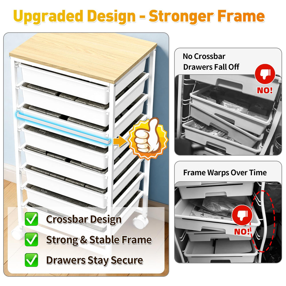 SUNALLY open drawer showing storage capacity and easy access to supplies