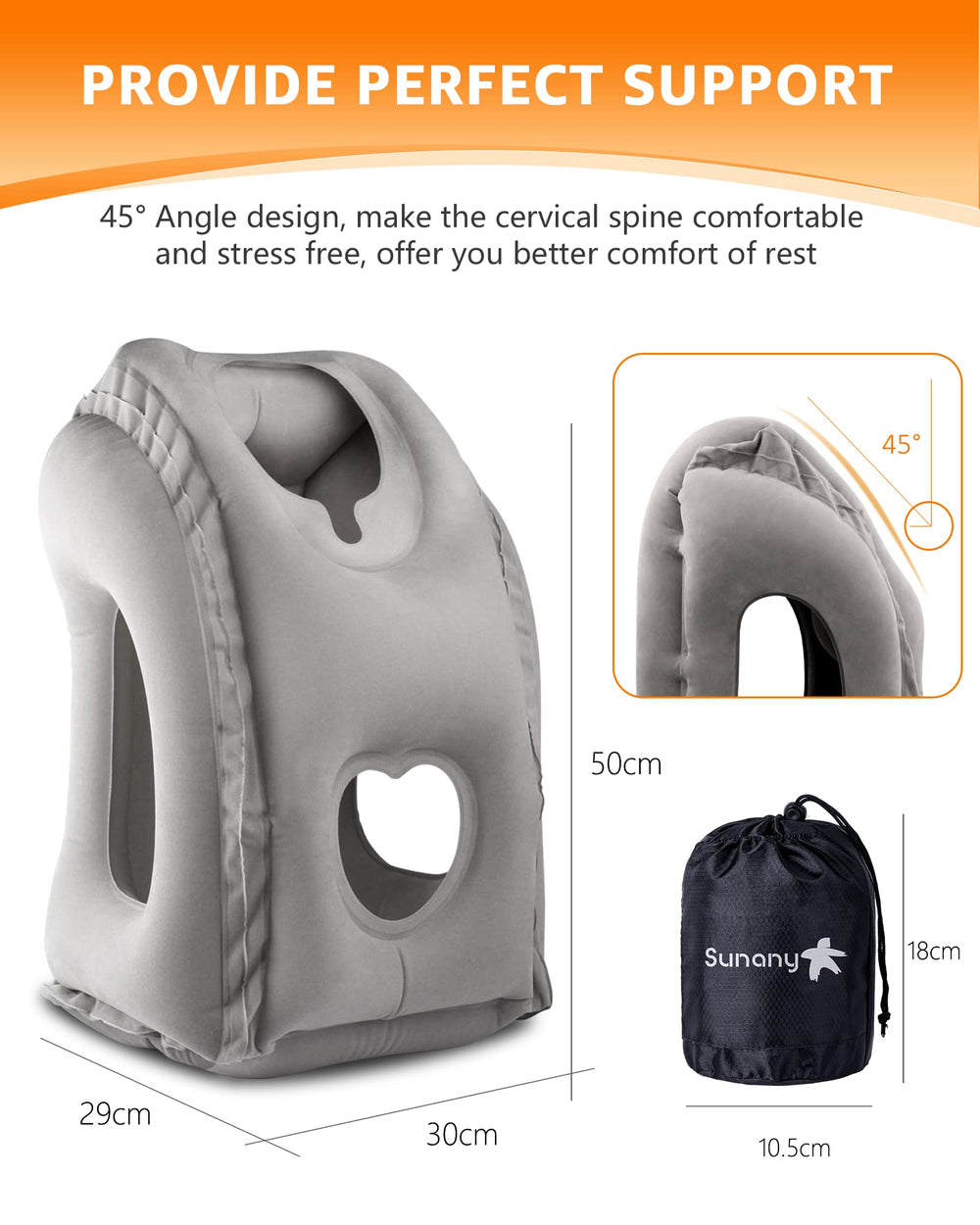 Sunany included eye mask earplugs and drawstring bag organized for light and noise blocking