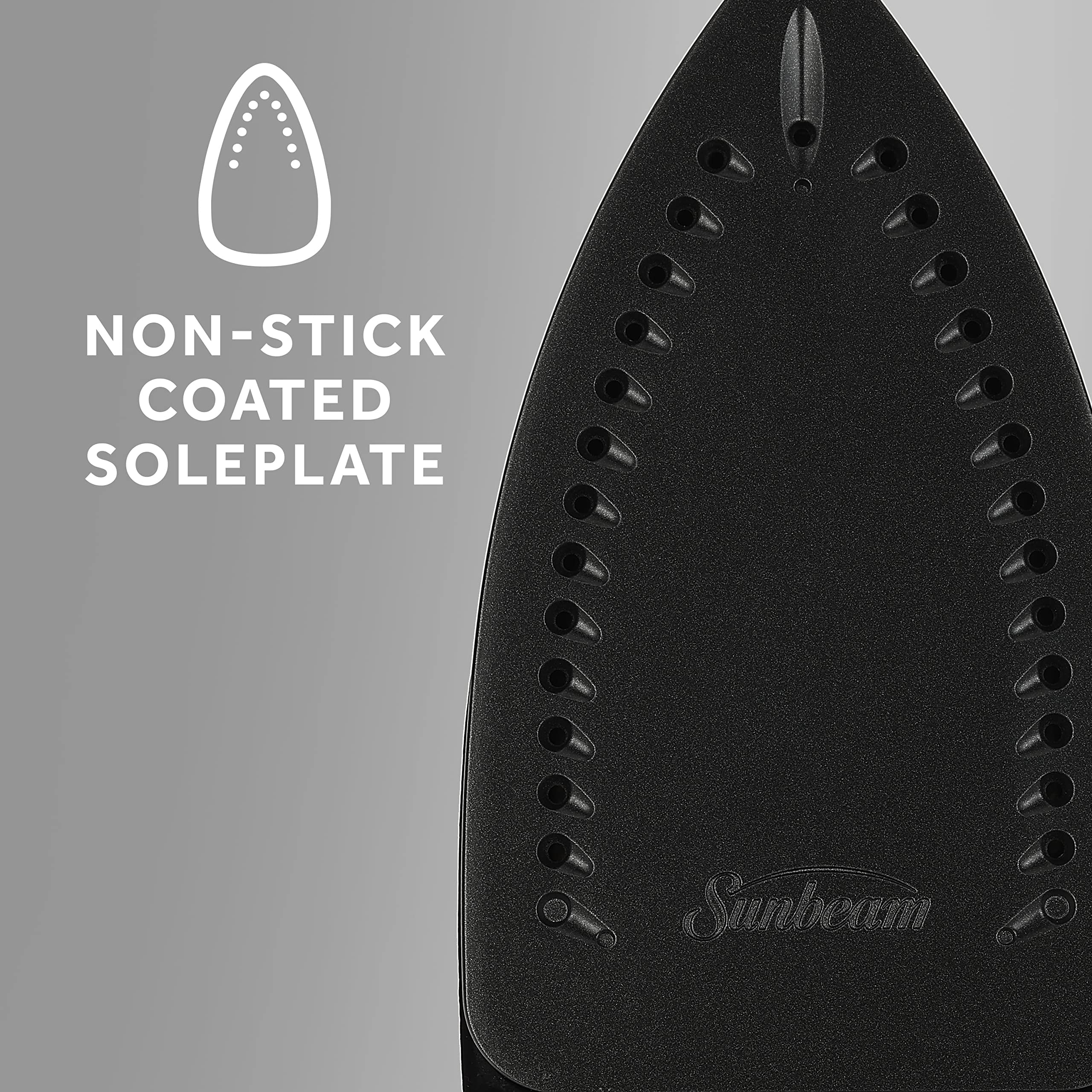 Sunbeam 8-foot 360-degree swivel cord detail for untangled reach and improved maneuverability
