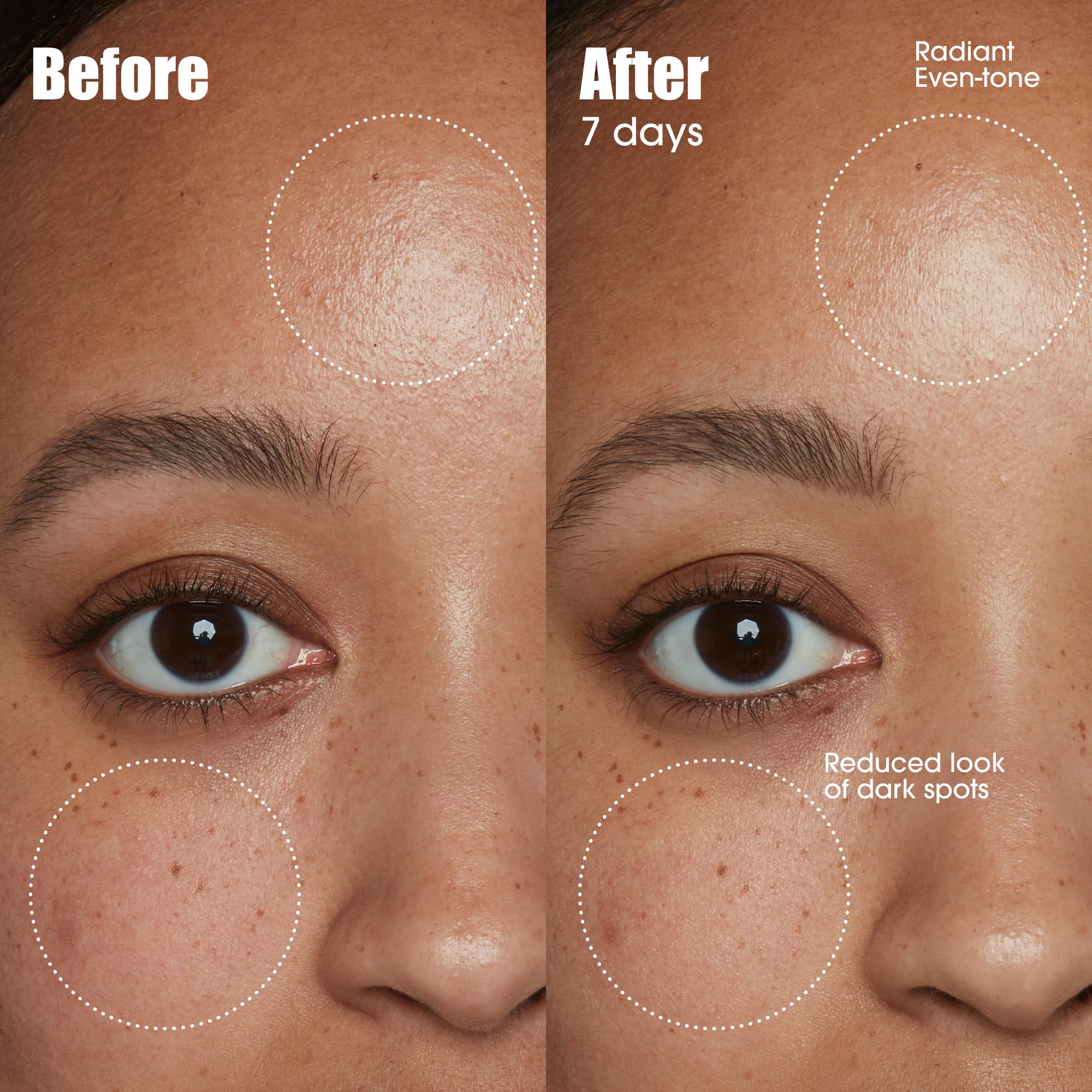 close-up drop of Sunday Riley serum texture showing lightweight absorbency