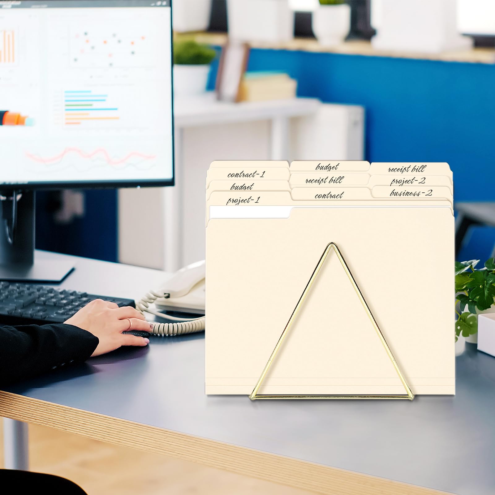 SUNEE folders on classroom shelf demonstrating durable organization