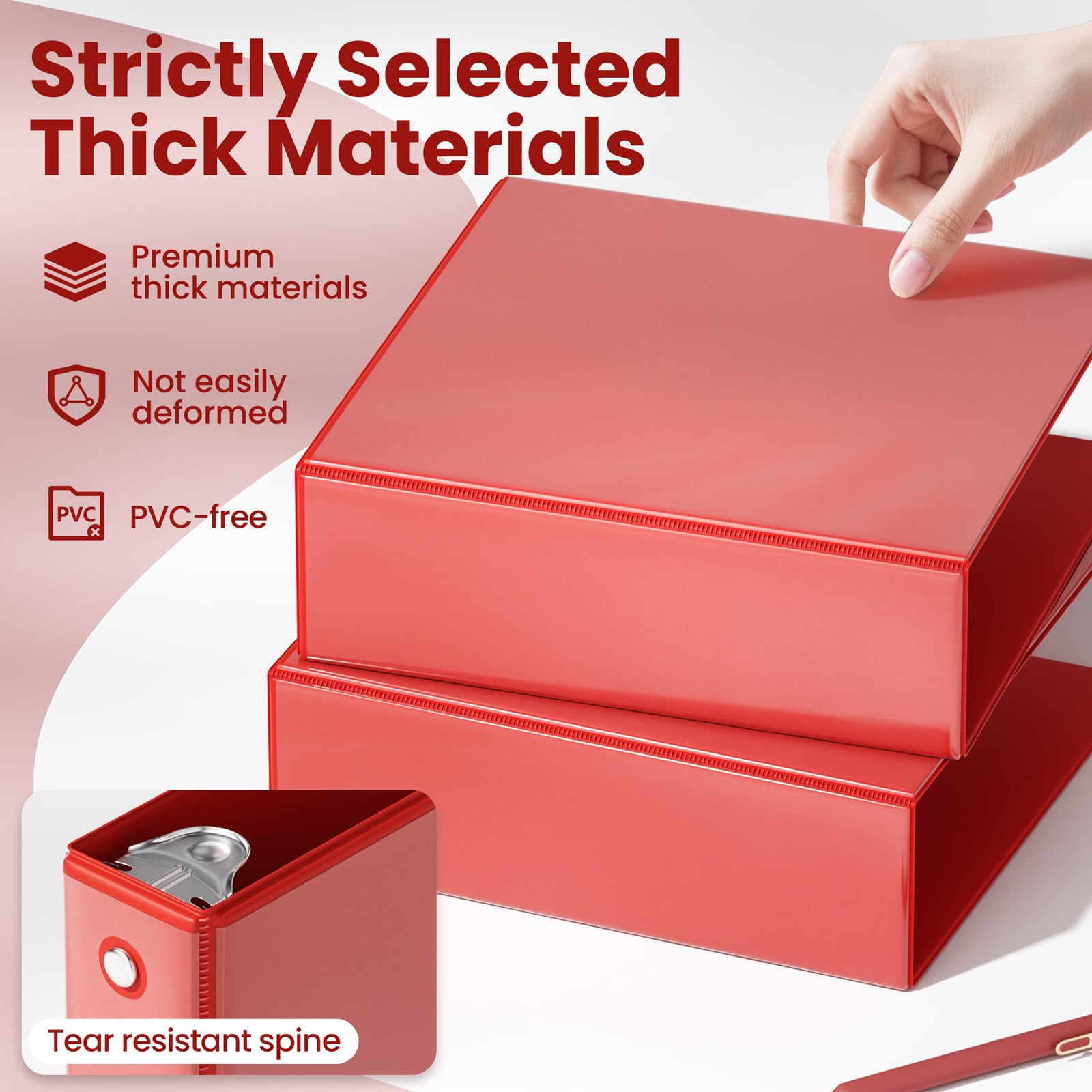SUNEE four classic colors lined on a shelf for quick color-coded filing and visibility