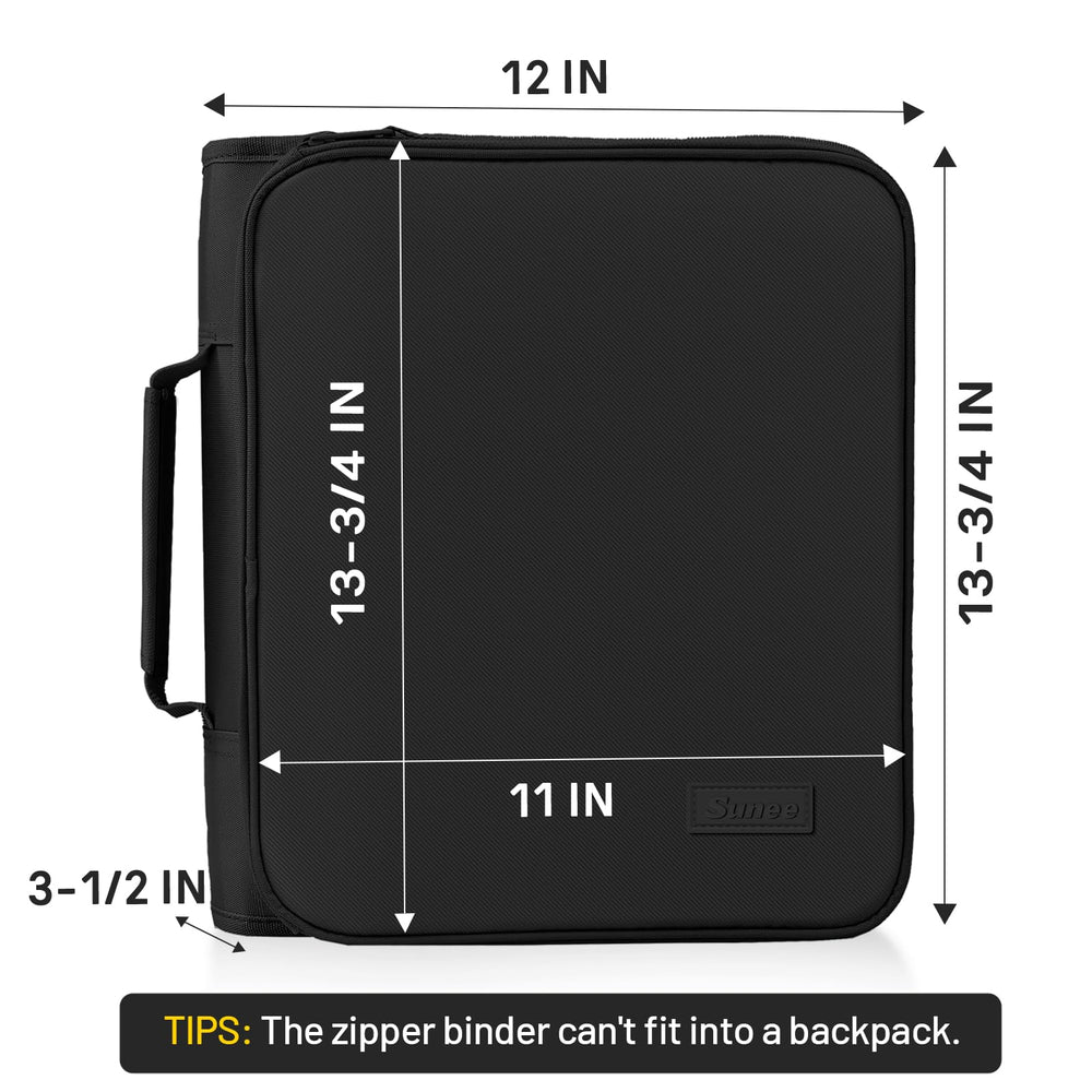 SUNEE set of five expandable tabbed folders showing labeled organization