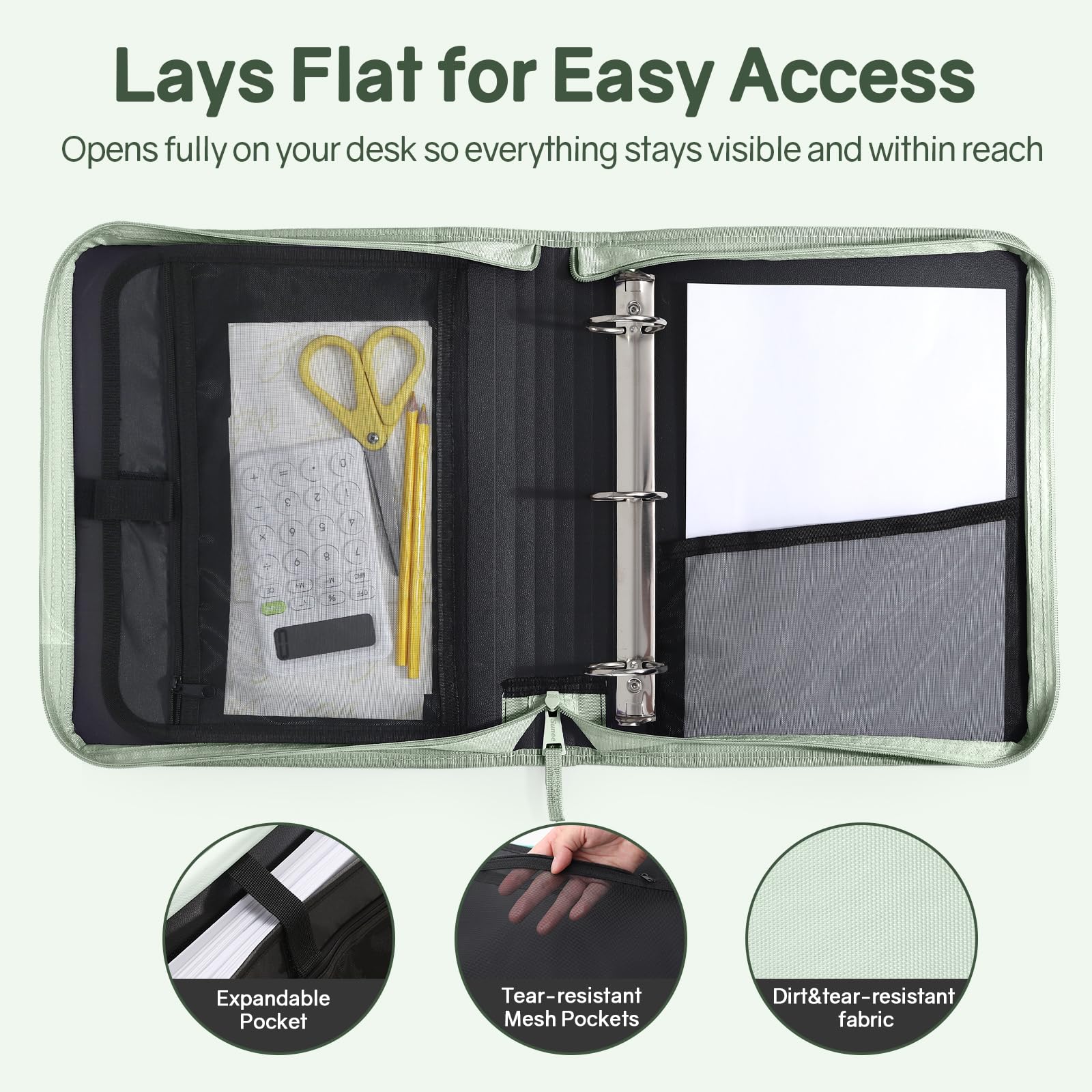 SUNEE five-tab expanding file separating subjects for quick access and sorting