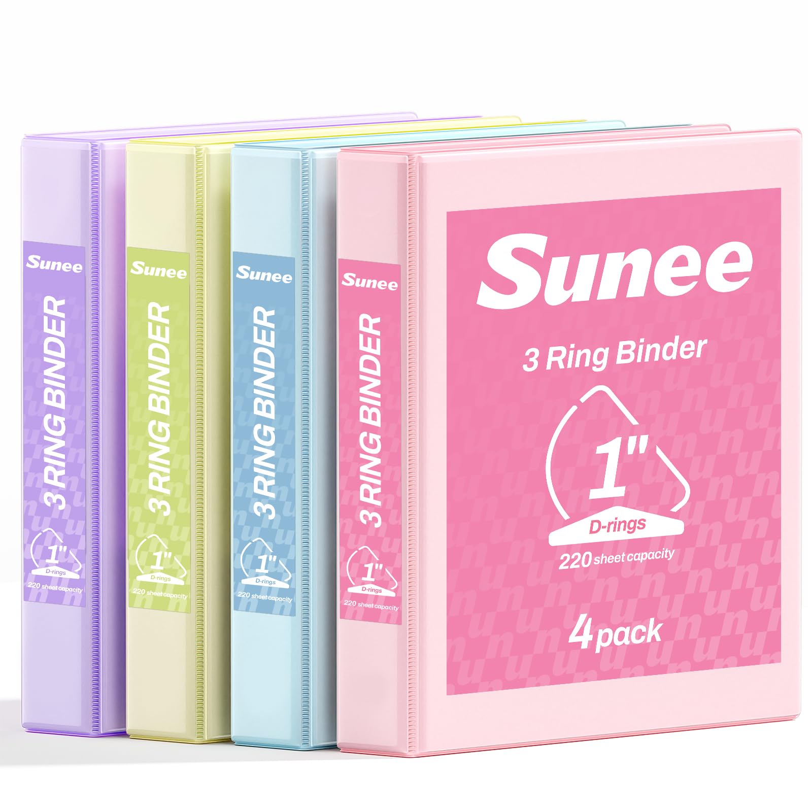 SUNEE clear view front cover showing inserted title page and protection benefit