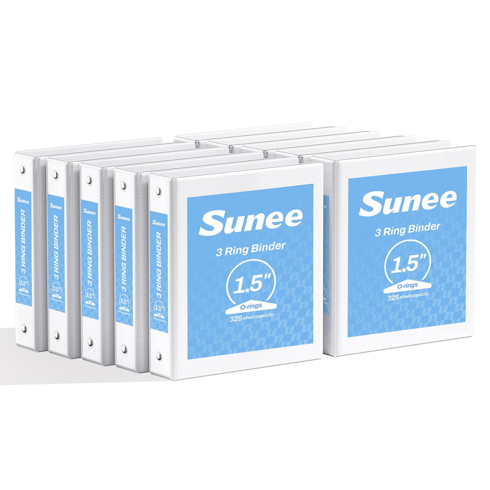 SUNEE front clear-view binder showing custom cover and easy identification
