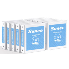 SUNEE front clear-view binder showing custom cover and easy identification