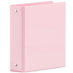 SUNEE pink binder front clear view showing customizable cover and neat presentation