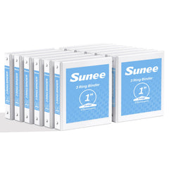 SUNEE clear-view binder front cover showing customizable insert for quick identification