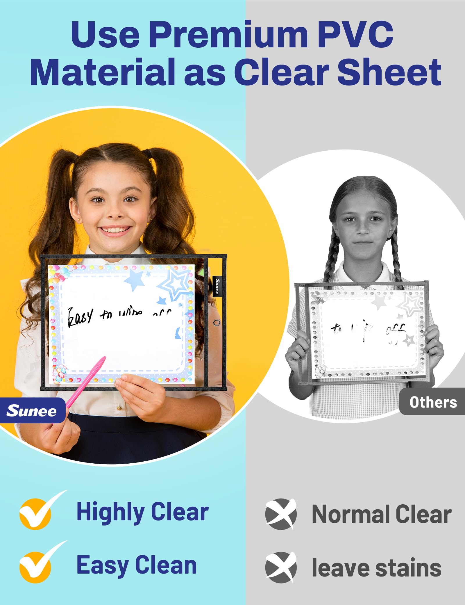 SUNEE hanging display with ring demonstrating vertical display and quick access