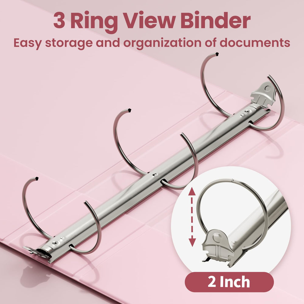 SUNEE binder interior pockets holding loose sheets to prevent scattered documents