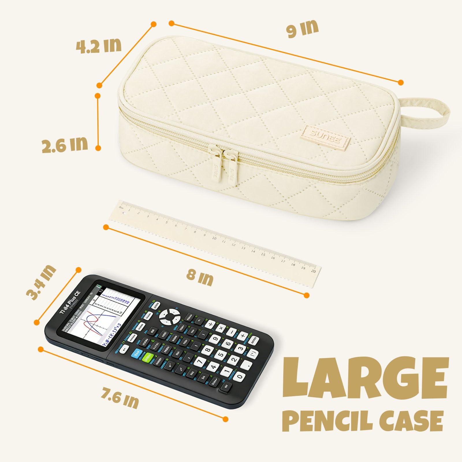 SUNEE elastic mesh pocket holding small items and keeping them visible