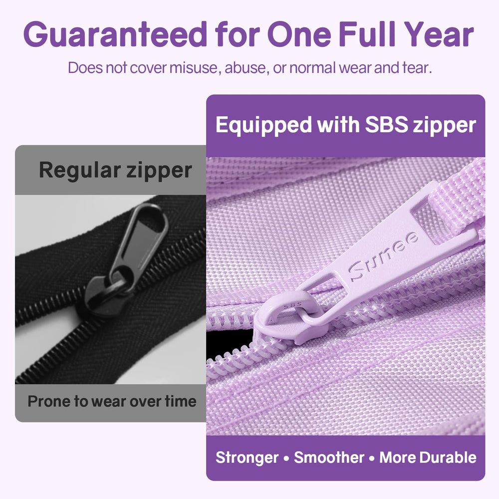 SUNEE transparent mesh pocket displaying contents for quick visibility and access