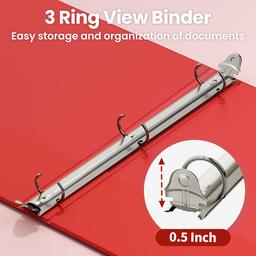 SUNEE open binder holding one hundred sheets demonstrating slim capacity