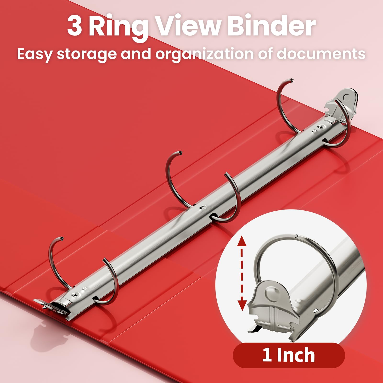 SUNEE ring mechanism closeup highlighting smooth latch for safe, easy page loading