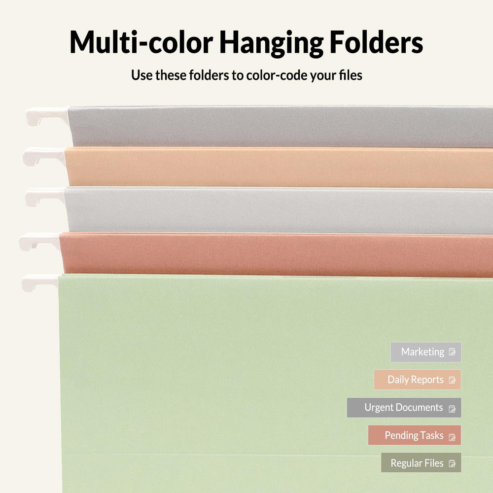 SUNEE 1/5-cut tabs and blank label inserts ready for fast customization