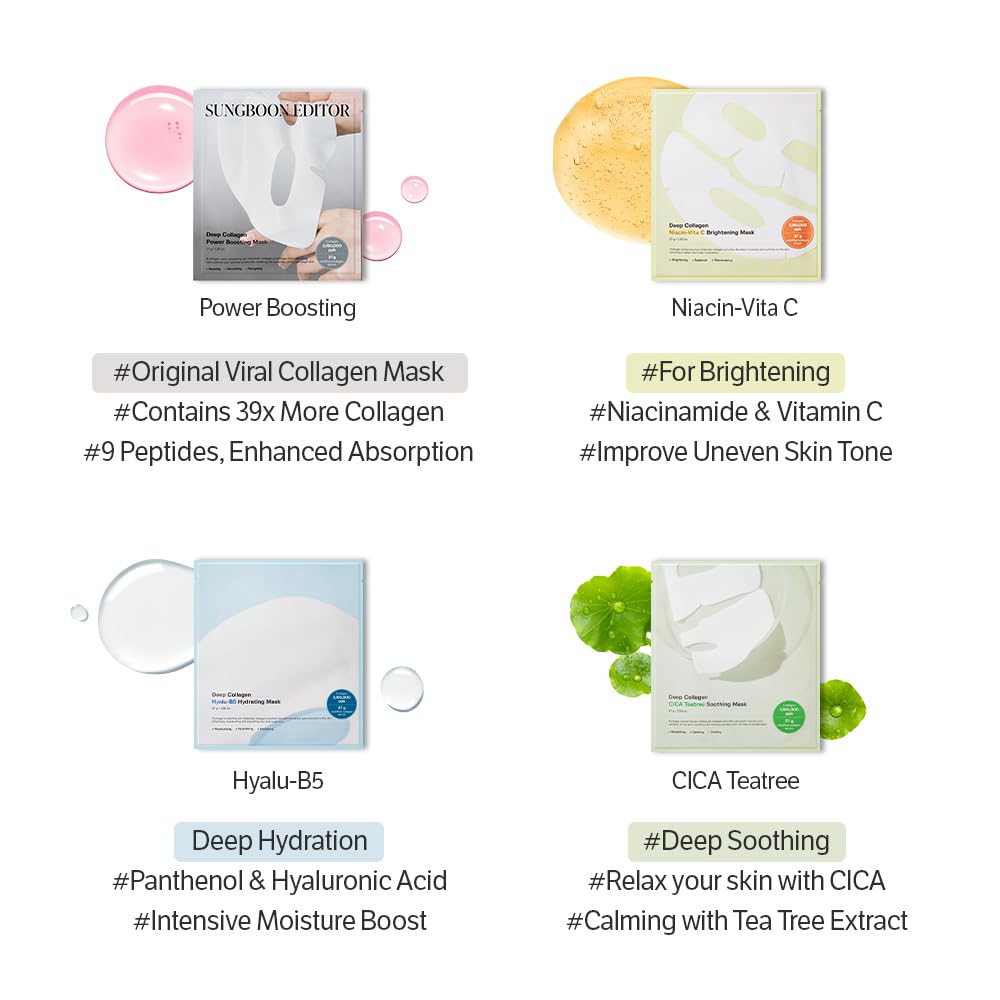 SUNGBOON EDITOR four-pack box for easy weekly treatments
