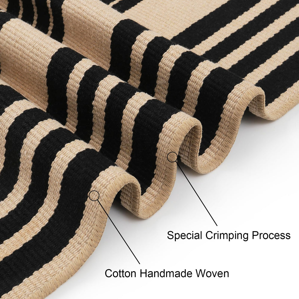 Sungea top-layer mat layered with larger rug for decorative flexibility