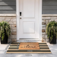Sungea mat at door threshold illustrating fit and coverage benefit