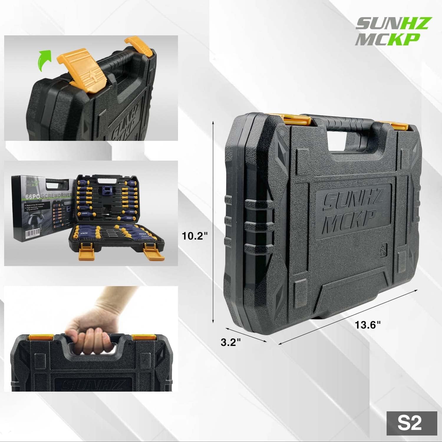 SUNHZ MCKP screwdriver being used on a circuit board for accurate fastening