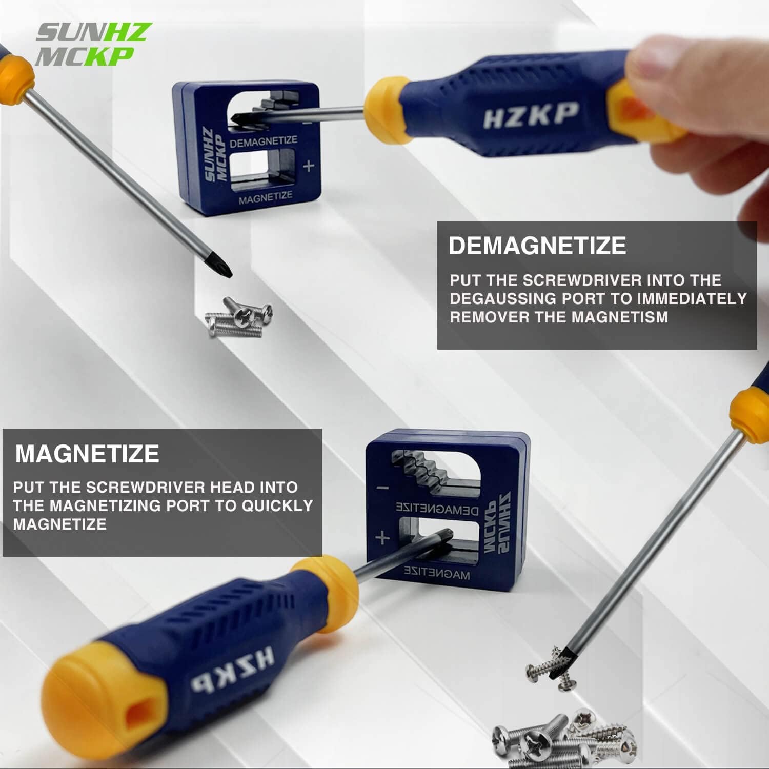 SUNHZ MCKP set beside a ruler showing size and portability advantage