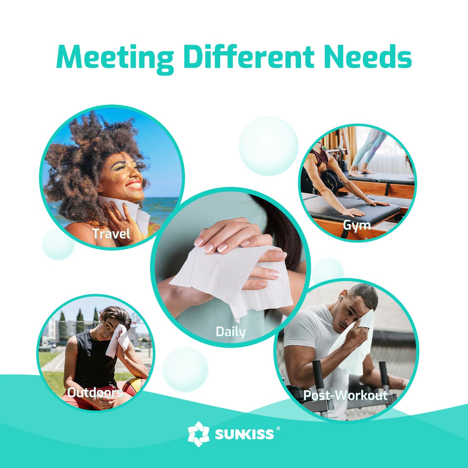SUNKISS TrustPlus used by caregiver demonstrating safe gentle cleansing