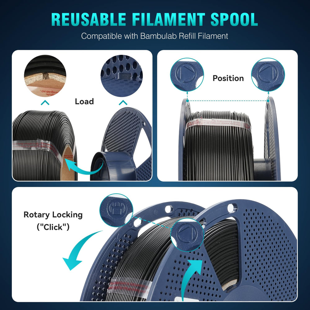 SUNLU filament close-up texture highlighting smooth surface for reliable extrusion