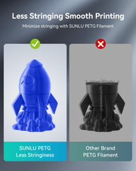 SUNLU printed gear close-up highlighting toughness and crisp layer adhesion benefit