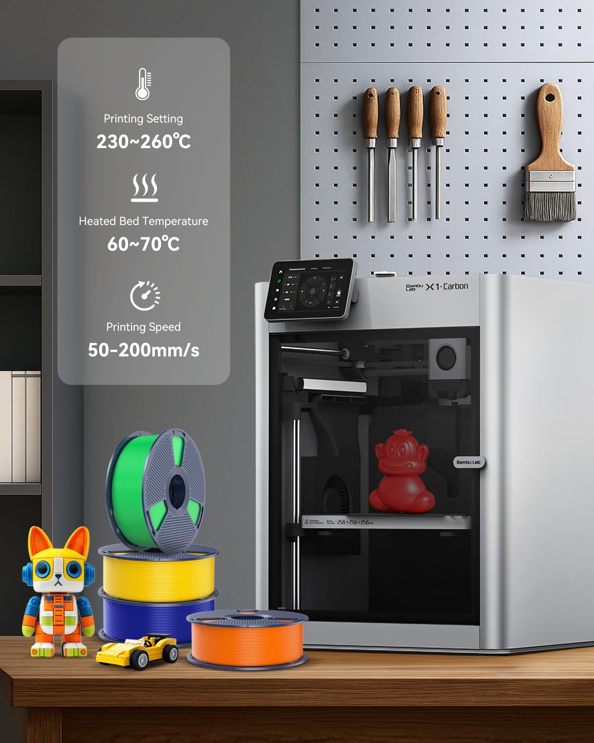 SUNLU PETG vacuum-sealed packaging preserving dryness and print-ready quality benefit