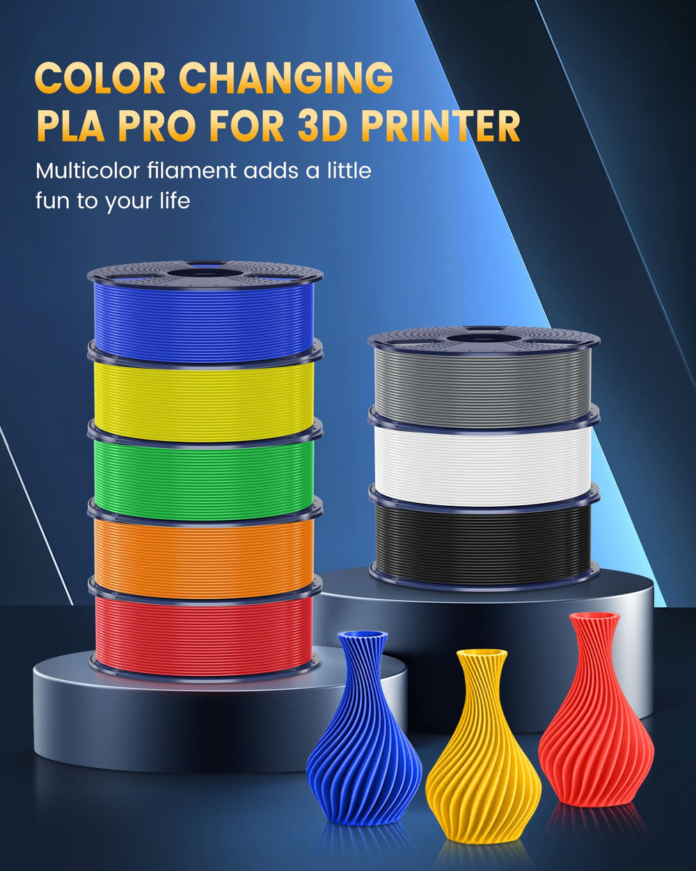 SUNLU filament loaded in FDM printer showing fast, reliable printing benefit