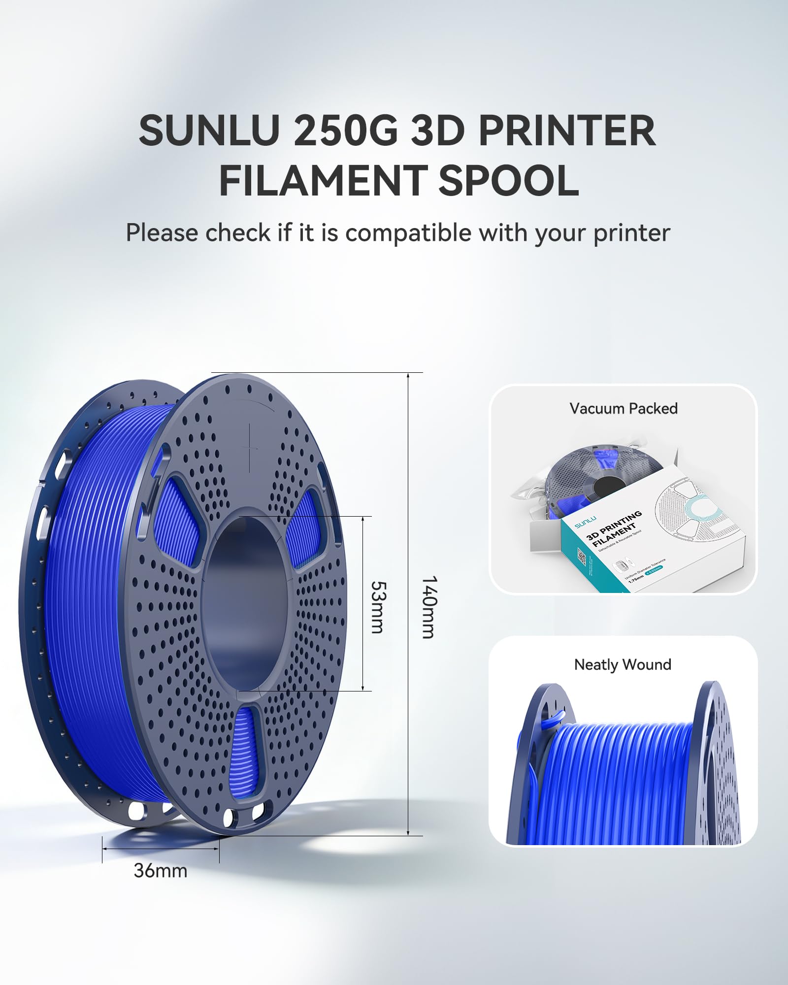 SUNLU printed miniatures showing fine detail achievable with consistent filament
