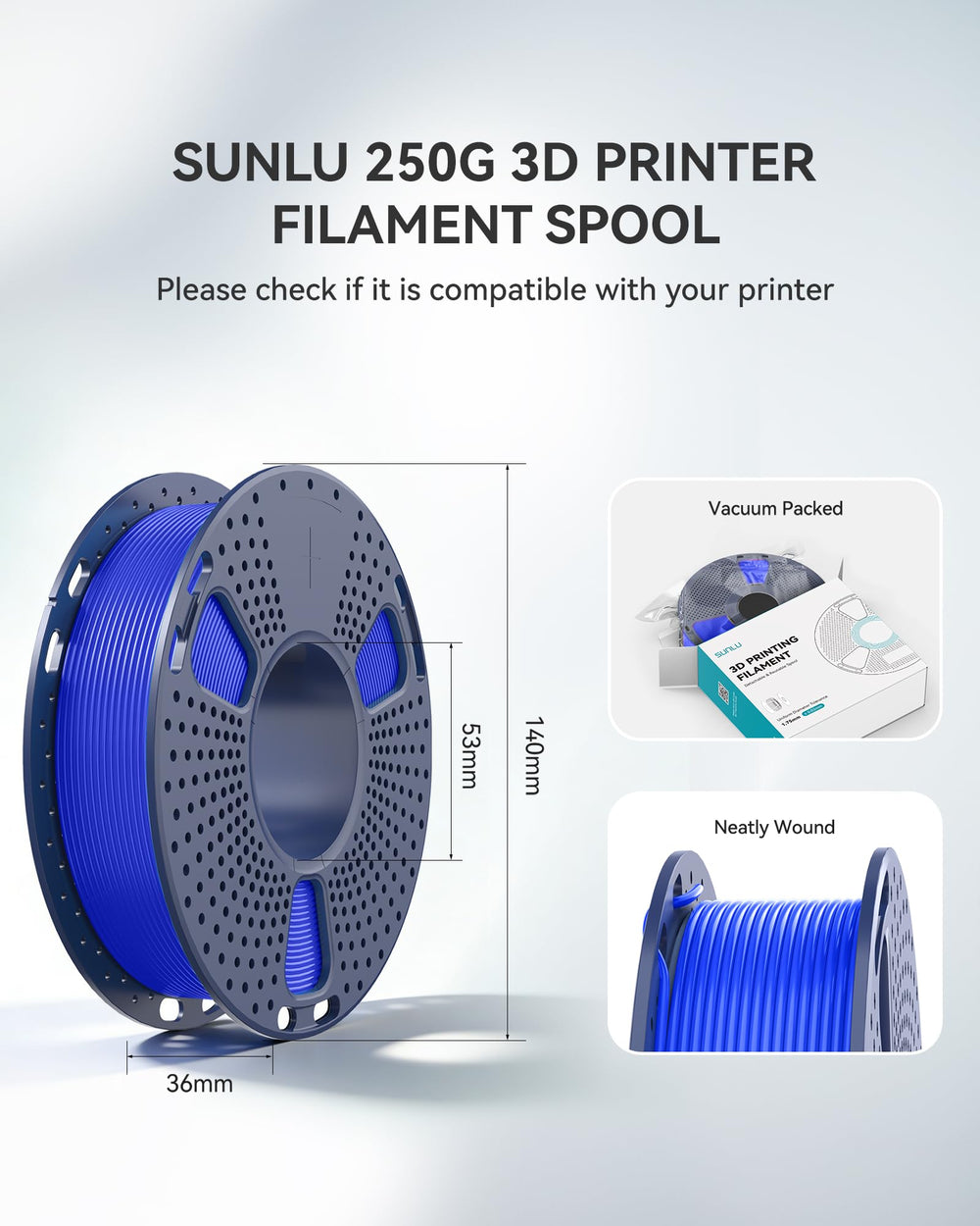 SUNLU printed miniatures showing fine detail achievable with consistent filament