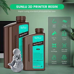 SUNLU black resin close-up displaying smooth liquid texture for consistent pours