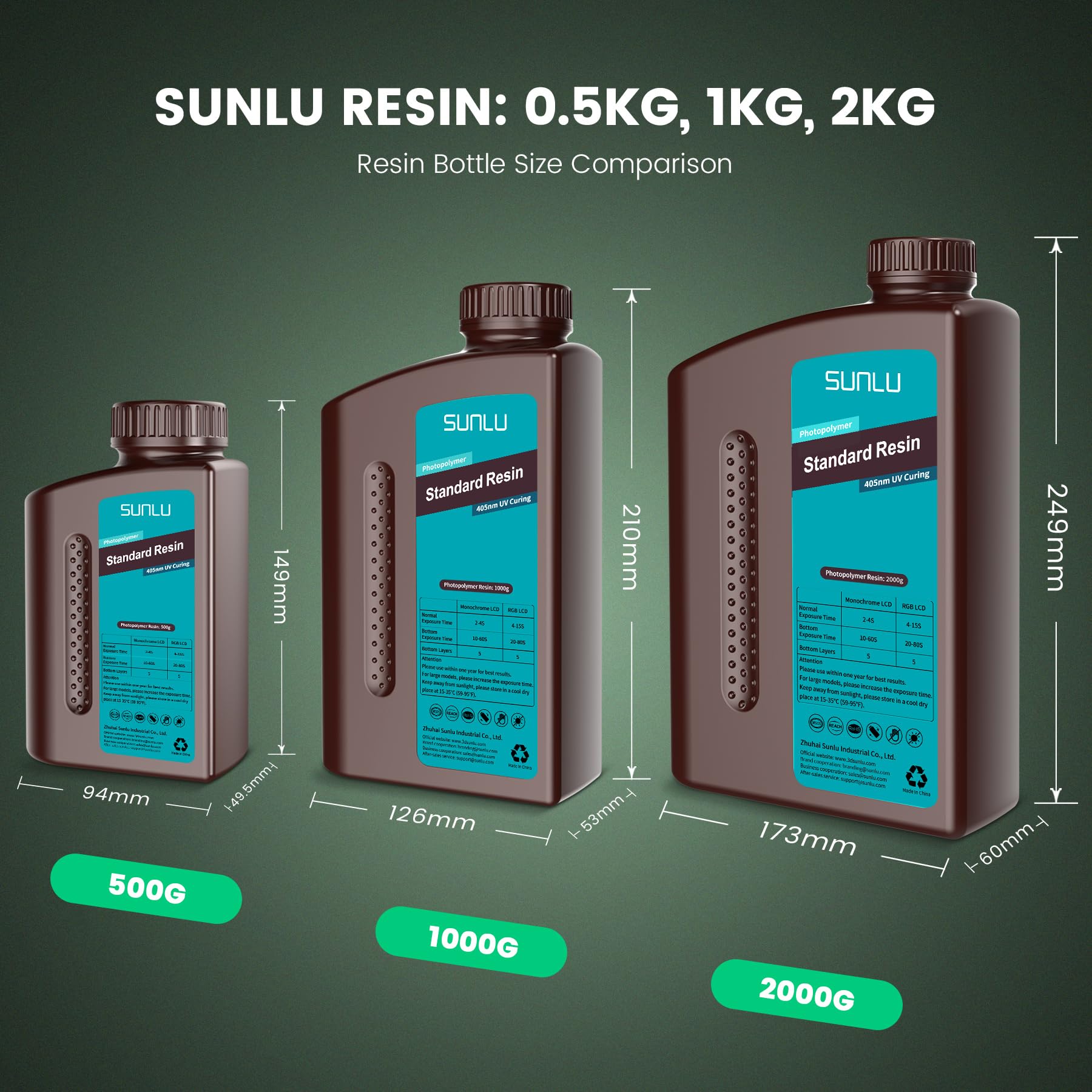 SUNLU resin in printer vat showing compatibility with LCD/DLP/SLA printing workflow