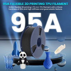 SUNLU filament close-up texture revealing smooth, consistent strand for better extrusion