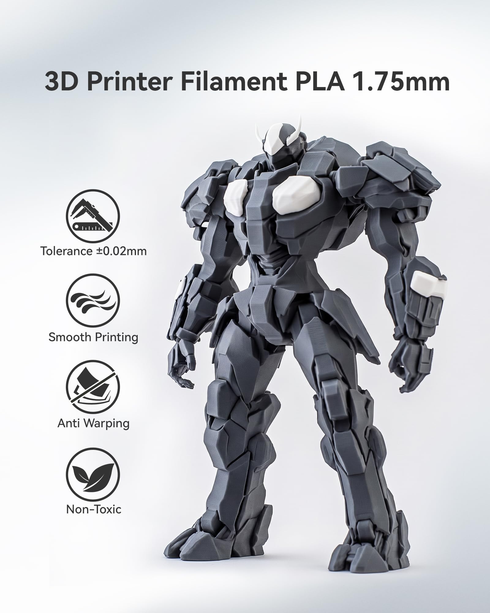 SUNLU detail of transparent PLA print highlighting clarity and layer finish