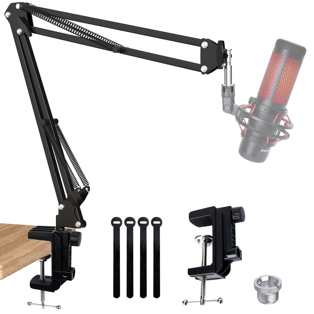 SUNMON boom arm front view showing solid construction and easy reach