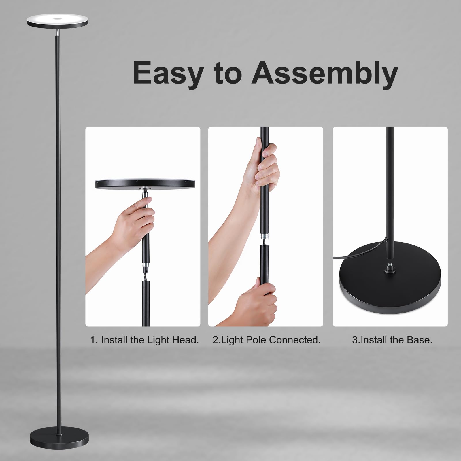 SUNMORY lamp parts and quick assembly tools ready for fast setup