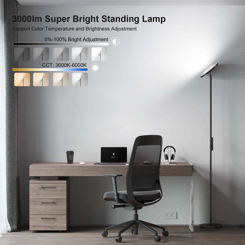 SUNMORY lamp head close-up showing rotatable design for targeted lighting